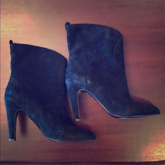 EUC Sigerson Morrison black Suede boots sz 10 - Picture 1 of 8